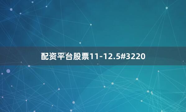 配资平台股票11-12.5#3220